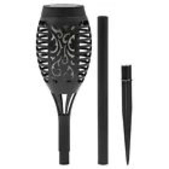 Solasa 20" Solar Powered Flashing Tiki Lights with a Dancing Flame, 2 Pack - Picture 3 of 7